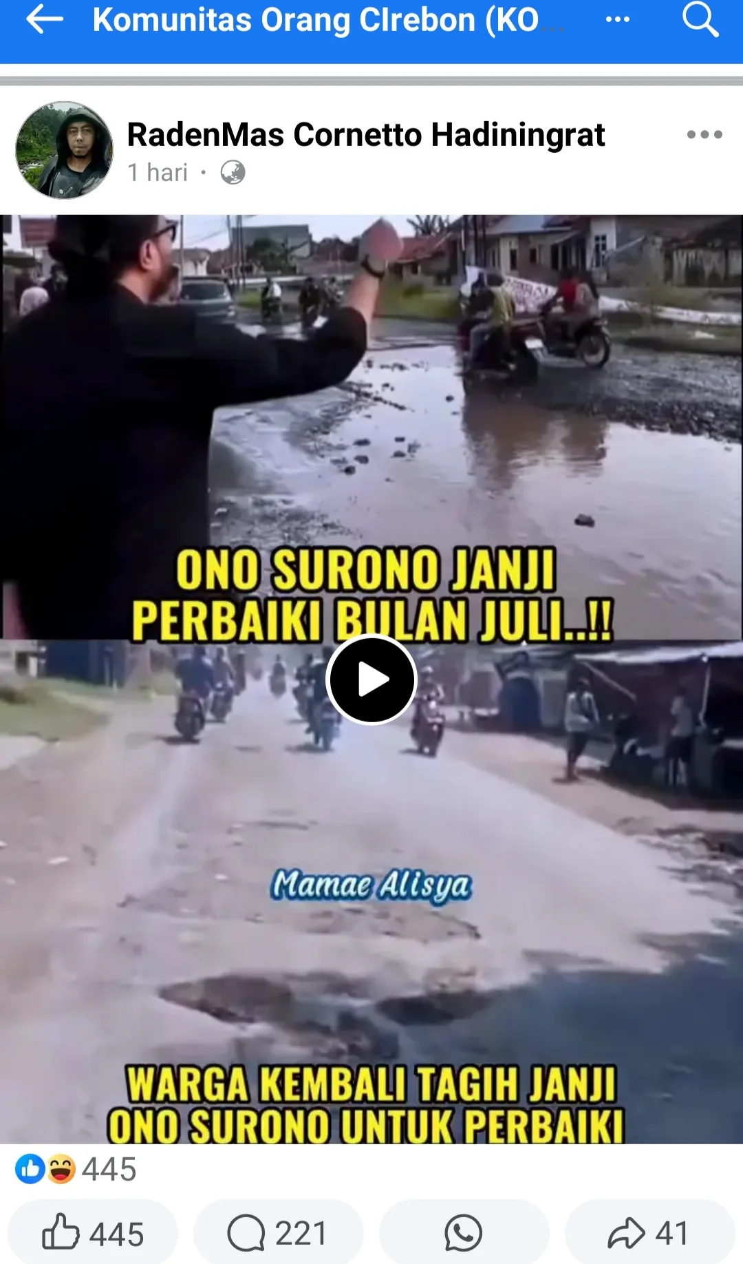 Heboh di Medsos, Wakil Ketua DPRD Jabar Ditegur Soal Janji Jalan Rusak: “Juli, Juli, Juli”