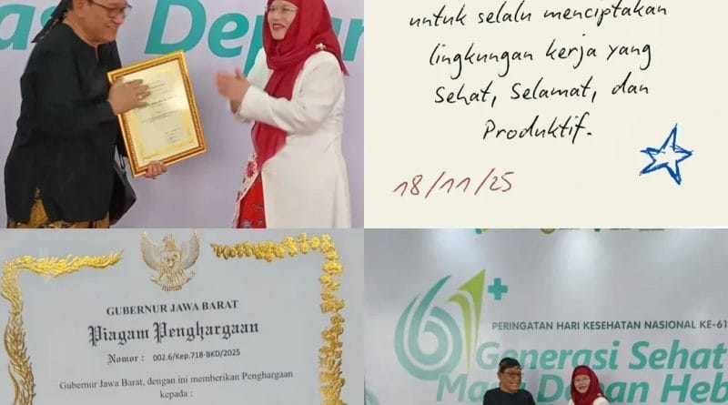 Pada momen Peringatan Hari Kesehatan Nasional HKN ke 61 Tingkat Provinsi Jawa Barat yang dise 1