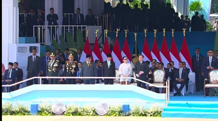 Ketua_DPR_RI_Puan_Maharani__saat_menghadiri_Upacara_peringatan_HUT_ke-80_Polri_digelar_di Pusat Latpri