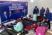 DPC Partai Demokrat Kabupaten Cirebon Kumpulkan 100 Kantong Darah Peringati HUT ke-25
